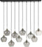 Light & Living Rakel Hanglamp - Antiek Brons/Smoke - 10L - 124x35x60cm