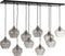 Light & Living Rakel Hanglamp - Antiek Brons/Smoke - 10L - 124x35x60cm