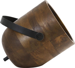 Light & Living Rehan Tafellamp - Hout/Zwart - 24x20x23cm