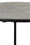 Light & Living Rengo Relief Ronde Salontafel - Antiek zwart/Antiek Brons - Set/2 - Ø61x37 + Ø76x41cm