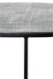 Light & Living Rengo Relief Ronde Salontafel - Antiek zwart/Antiek Brons - Set/2 - Ø61x37 + Ø76x41cm