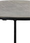 Light & Living Rengo Relief Ronde Salontafel - Antiek zwart/Antiek Brons - Set/2 - Ø61x37 + Ø76x41cm