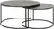 Light & Living Rengo - Ronde Salontafel - Relief Antiek Lood - Ø61x37cm + Ø76x41cm
