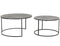 Light & Living Rengo - Ronde Salontafel - Relief Antiek Lood - Ø61x37cm + Ø76x41cm