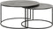 Light & Living Rengo - Ronde Salontafel - Relief Antiek Lood - Ø61x37cm + Ø76x41cm