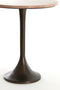 Light & Living Ronde Bijzettafel Dolin - Travertin - 48cm