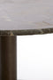 Light & Living Ronde Bijzettafel Pazo - Marmer - 61cm - Donkerbruin
