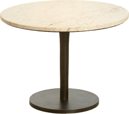 Light & Living Ronde Bijzettafel Pazo - Marmer - 61cm - Zand