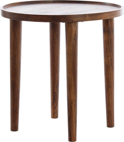 Light & Living Ronde Bijzettafel Qiano - Acaciahout - Ø45cm