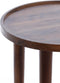 Light & Living Ronde Bijzettafel Qiano - Acaciahout - Ø49cm