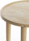 Light & Living Ronde Bijzettafel Qiano - Mangohout - 49cm - Naturel