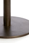 Light & Living Ronde Salontafel Pazo - Marmer - 76cm - Donkerbruin