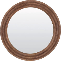 Light & Living Ronde Spiegel Florion - Mangohout - 100cm