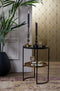 Light & Living Rowdy Bijzettafel - Zwart/Antiek Brons - Ø43x57cm