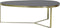 Light & Living Salontafel 118x89x40 cm TURBI glas zwart-mat brons