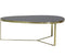 Light & Living Salontafel 118x89x40 cm TURBI glas zwart-mat brons