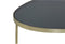 Light & Living Salontafel 118x89x40 cm TURBI glas zwart-mat brons