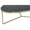 Light & Living Salontafel 118x89x40 cm TURBI glas zwart-mat brons