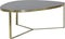 Light & Living Salontafel 118x89x40 cm TURBI glas zwart-mat brons