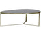 Light & Living Salontafel 118x89x40 cm TURBI glas zwart-mat brons