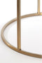 Light & Living Salontafel Duarte - Bruin Glas/Goud - Ø65+Ø75cm - Modern