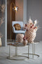 Light & Living Salontafel Duarte - Bruin Glas/Goud - Ø65+Ø75cm - Modern
