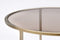 Light & Living Salontafel Duarte - Bruin Glas/Goud - Ø65+Ø75cm - Modern