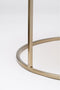 Light & Living Salontafel Duarte - Bruin Glas/Goud - Ø65+Ø75cm - Modern