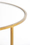 Light & Living Salontafel Duarte - Glas/Antiek Goud - Ø75+Ø65cm - Klassiek,Luxe
