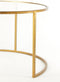 Light & Living Salontafel Duarte - Glas/Antiek Goud - Ø75+Ø65cm - Klassiek,Luxe