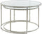 Light & Living Salontafel Duarte - Nikkel - Ø65+Ø75cm - Klassiek