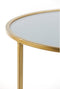 Light & Living Salontafel Duarte - Smoke Zwart/Goud - Ø65+Ø75cm - Klassiek,Luxe