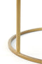Light & Living Salontafel Duarte - Smoke Zwart/Goud - Ø65+Ø75cm - Klassiek,Luxe