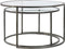 Light & Living Salontafel Duarte - Vintage Tin - Ø65+Ø75cm - Modern