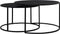 Light & Living Salontafel Duarte - Zwart - Ø65+Ø75cm - Modern