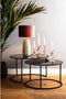 Light & Living Salontafel Duarte - Zwart - Ø65+Ø75cm - Modern