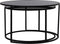 Light & Living Salontafel Duarte - Zwart - Ø65+Ø75cm - Modern