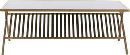 Light & Living Salontafel Ezra - 110 x 70cm - Smoke/Antiek Brons