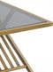 Light & Living Salontafel Ezra - 110 x 70cm - Smoke/Antiek Brons