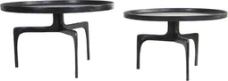 Light & Living - Salontafel PANO - Ø75x44cm - Brons - Set van 2