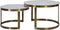 Light & Living Salontafel Perlato - Wit - Ø75cm - Modern