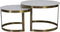 Light & Living Salontafel Perlato - Wit - Ø75cm - Modern