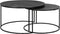 Light & Living Salontafel Rengo - Zwart - Ø61+Ø76cm - Industrieel