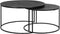 Light & Living Salontafel Rengo - Zwart - Ø61+Ø76cm - Industrieel