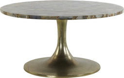 Light & Living - Salontafel RICKERD - Ø76x36cm - Geel