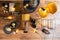 Light & Living Salontafel Talca - Antiek Lood Edge - Ø67,5+Ø75cm - Modern