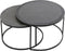 Light & Living Salontafel Talca - Antiek Lood Edge - Ø67,5+Ø75cm - Modern