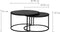Light & Living Salontafel Talca - Antiek Lood Edge - Ø67,5+Ø75cm - Modern