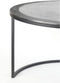 Light & Living Salontafel Talca - Antiek Lood Edge - Ø67,5+Ø75cm - Modern