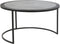 Light & Living Salontafel Talca - Antiek Lood Edge - Ø67,5+Ø75cm - Modern